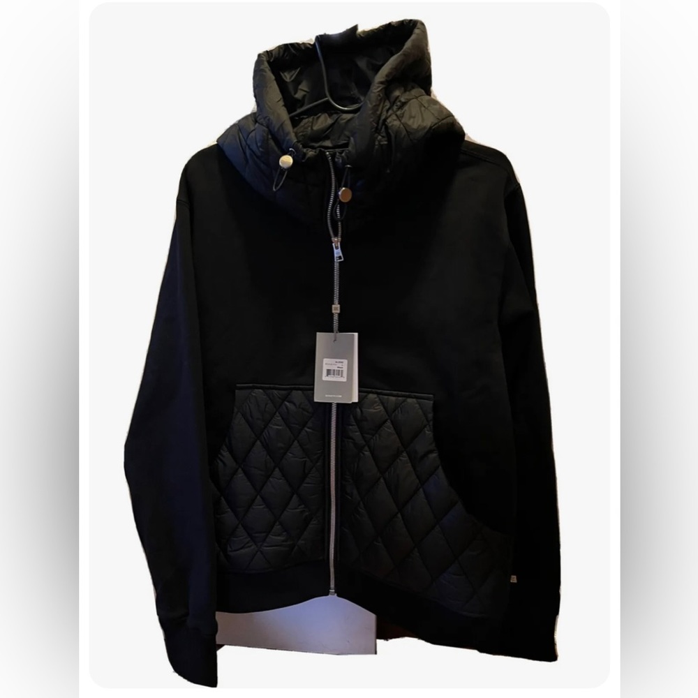 NWT, oversized Soia&Kyo Jacket , Size L, Black, quilted details